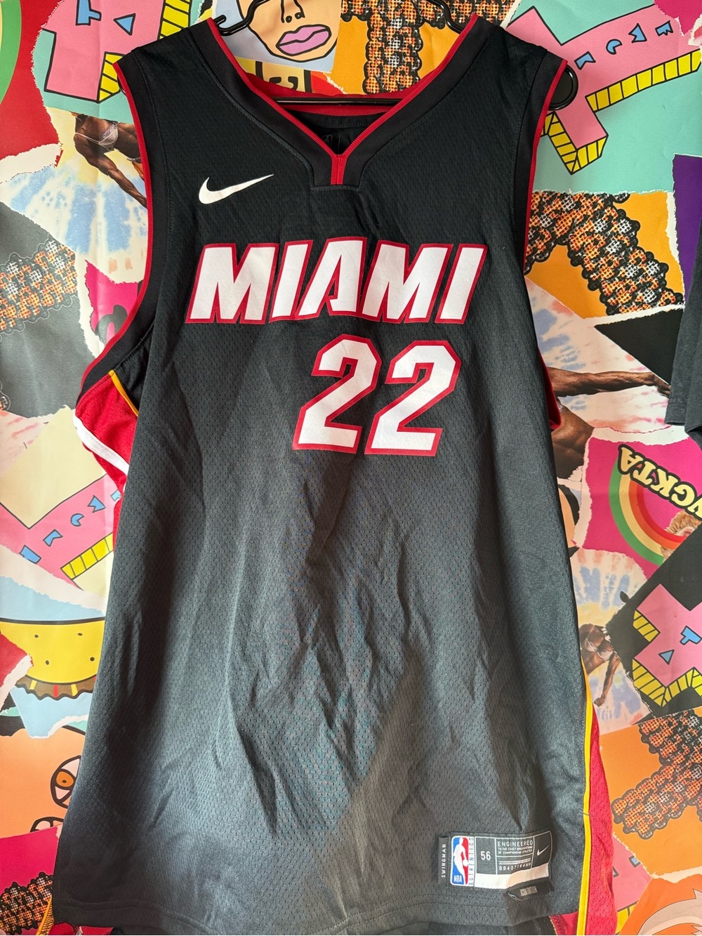 Miami Heat Jimmy Butler #22 NBA Nike Swingman Jersey Men's Sz XXL Preowned